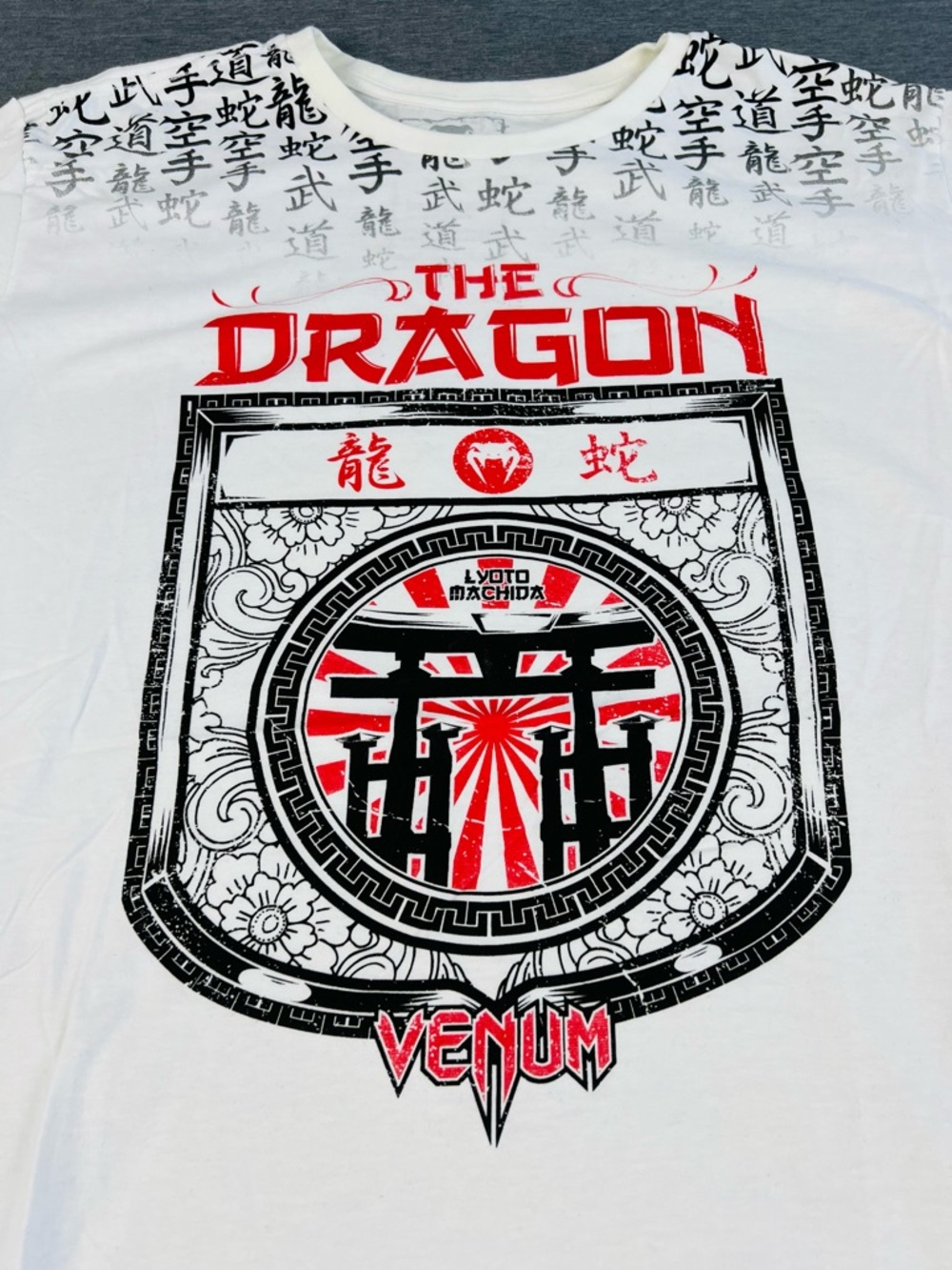 Venum The Dragon Graphic Short Sleeve Tee White/Red